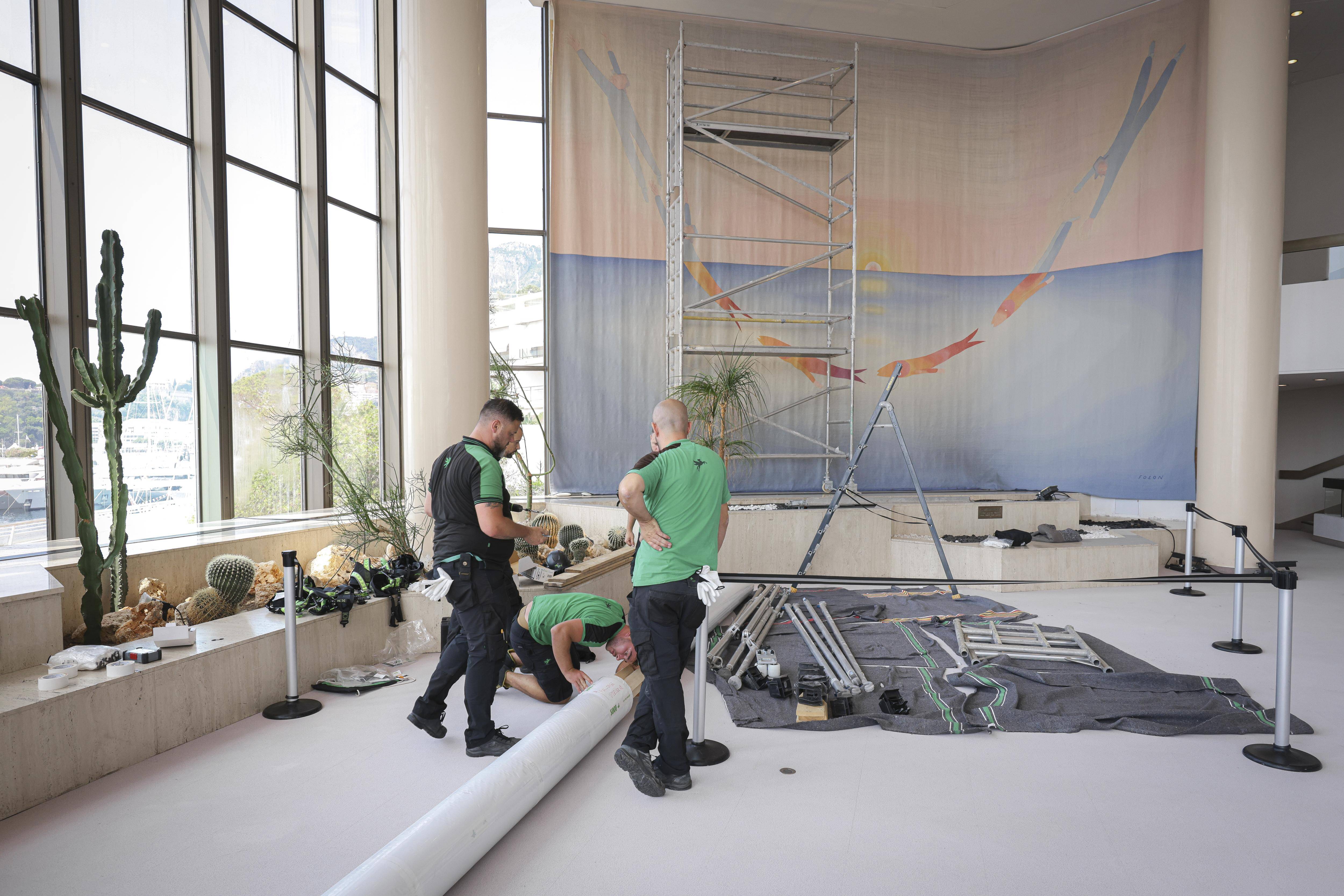 À Monaco, une oeuvre monumentale de Folon va bientôt être... métamorphosée