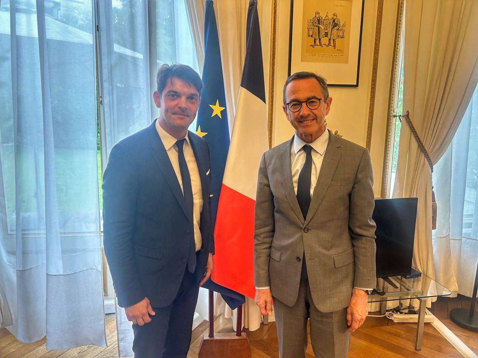 "Des garanties claires de l'État et des contreparties suffisantes": à Paris, Jérôme Viaud évoque avec Bruno Retailleau le centre de rétention administrative délocalisé de Nice à Grasse