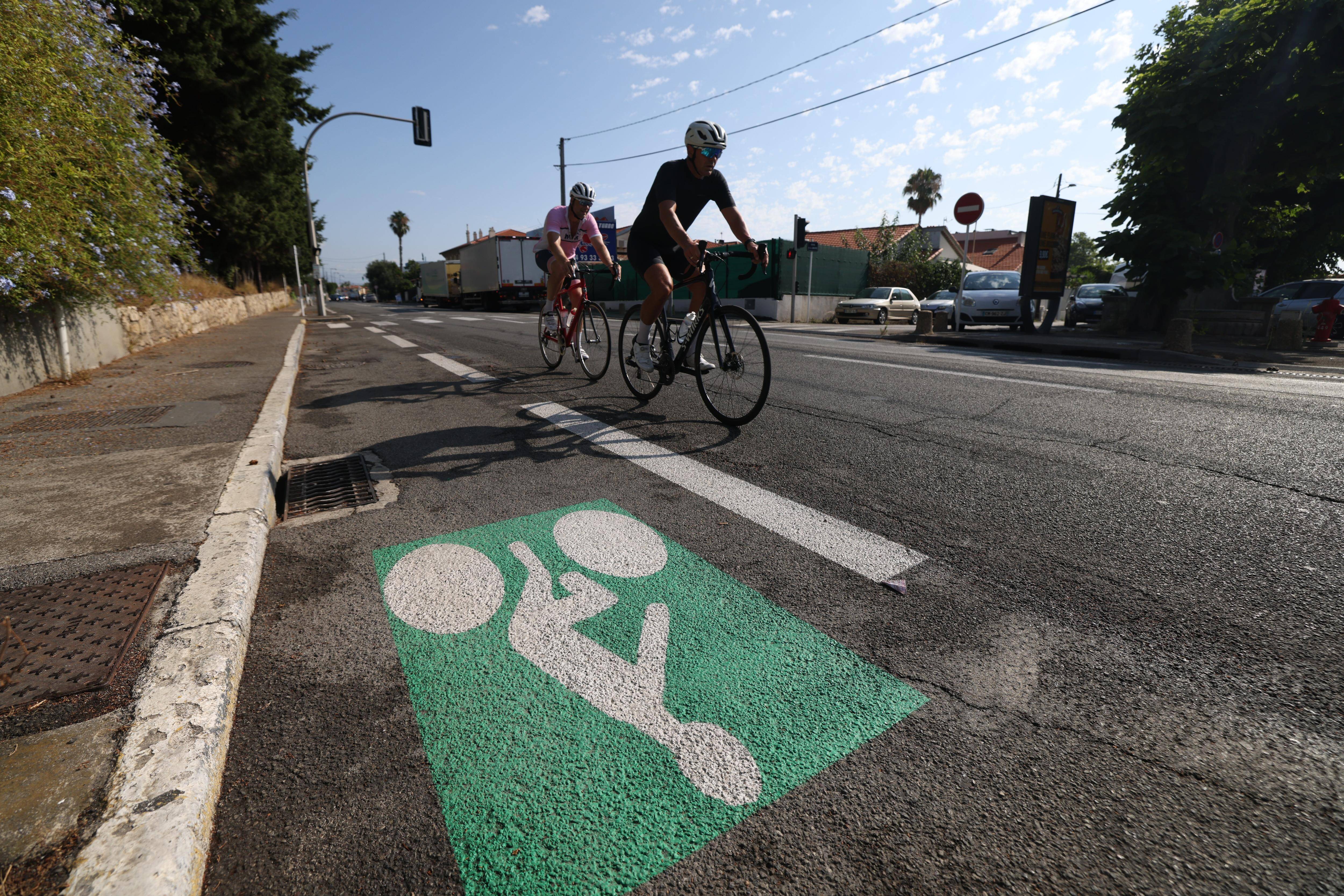 Un tronçon de piste cyclable créé à Antibes sur un axe dont la sécurité était critiquée