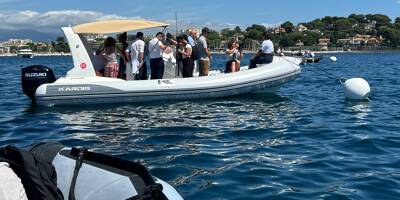 Ces plaisanciers réagissent au nouveau système d'ancrage pour protéger les herbiers de posidonie dans cette anse très fréquentée d'Antibes
