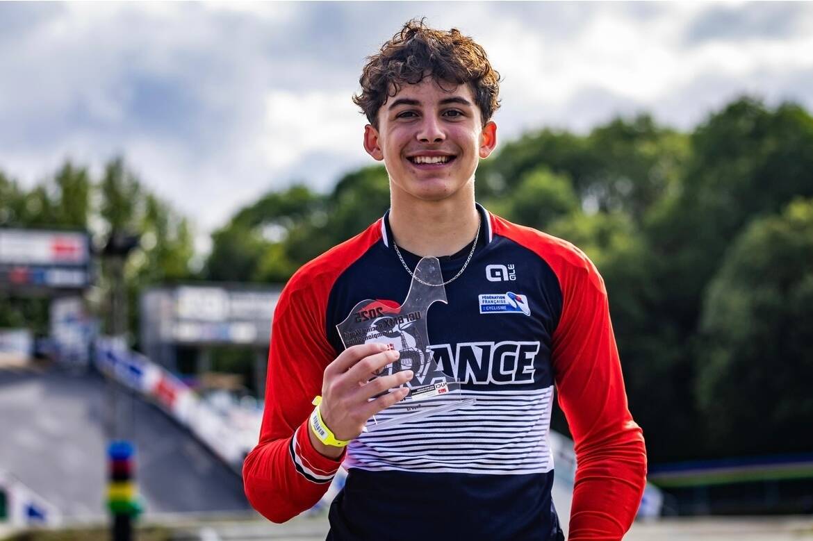 Le Maximois Ethan Simionato-Fusztey champion du monde de BMX chez les 13 ans