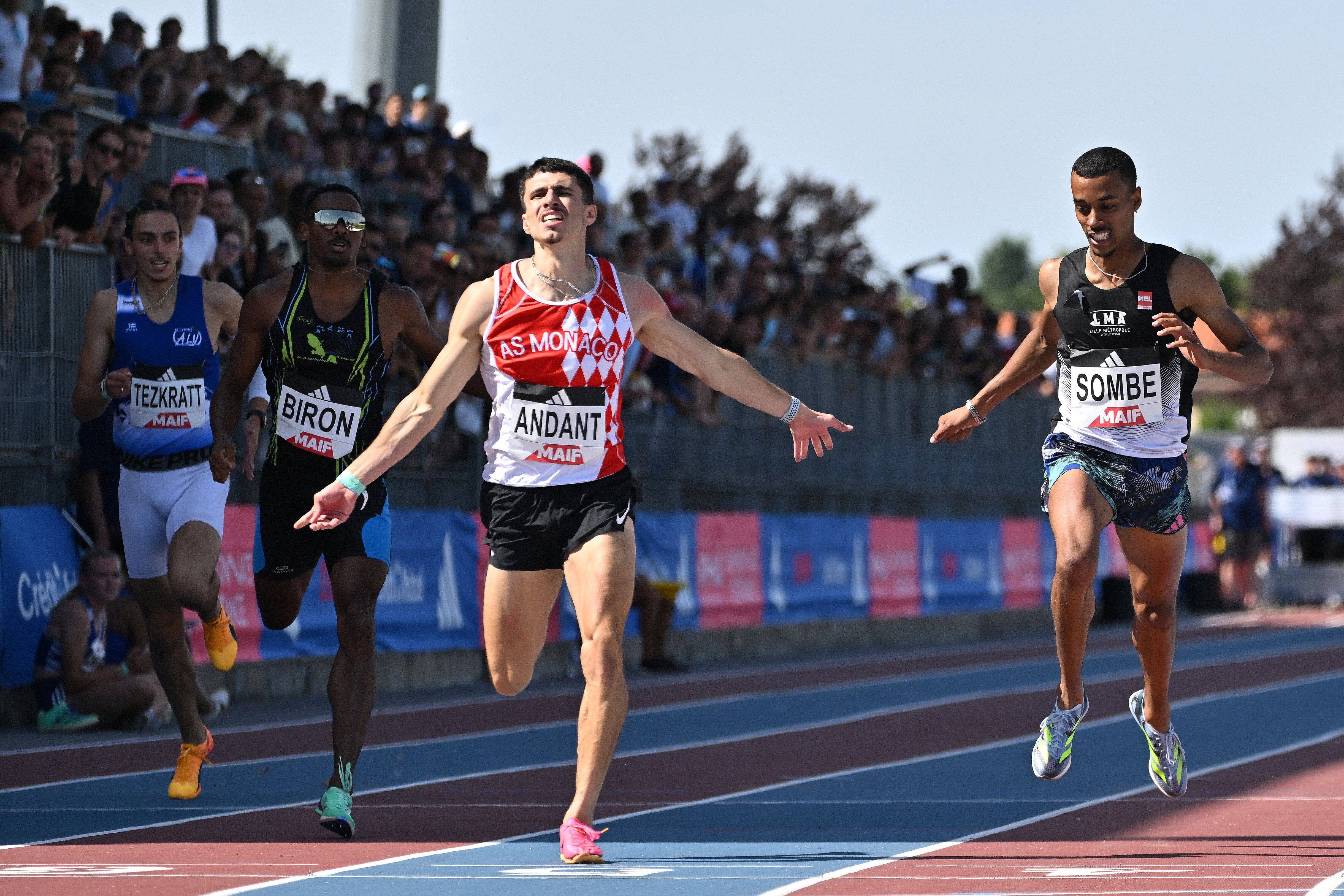 Téo Andant, licencié à l'AS Monaco athlétisme, décroche le bronze aux championnats de France sur 400 mètres