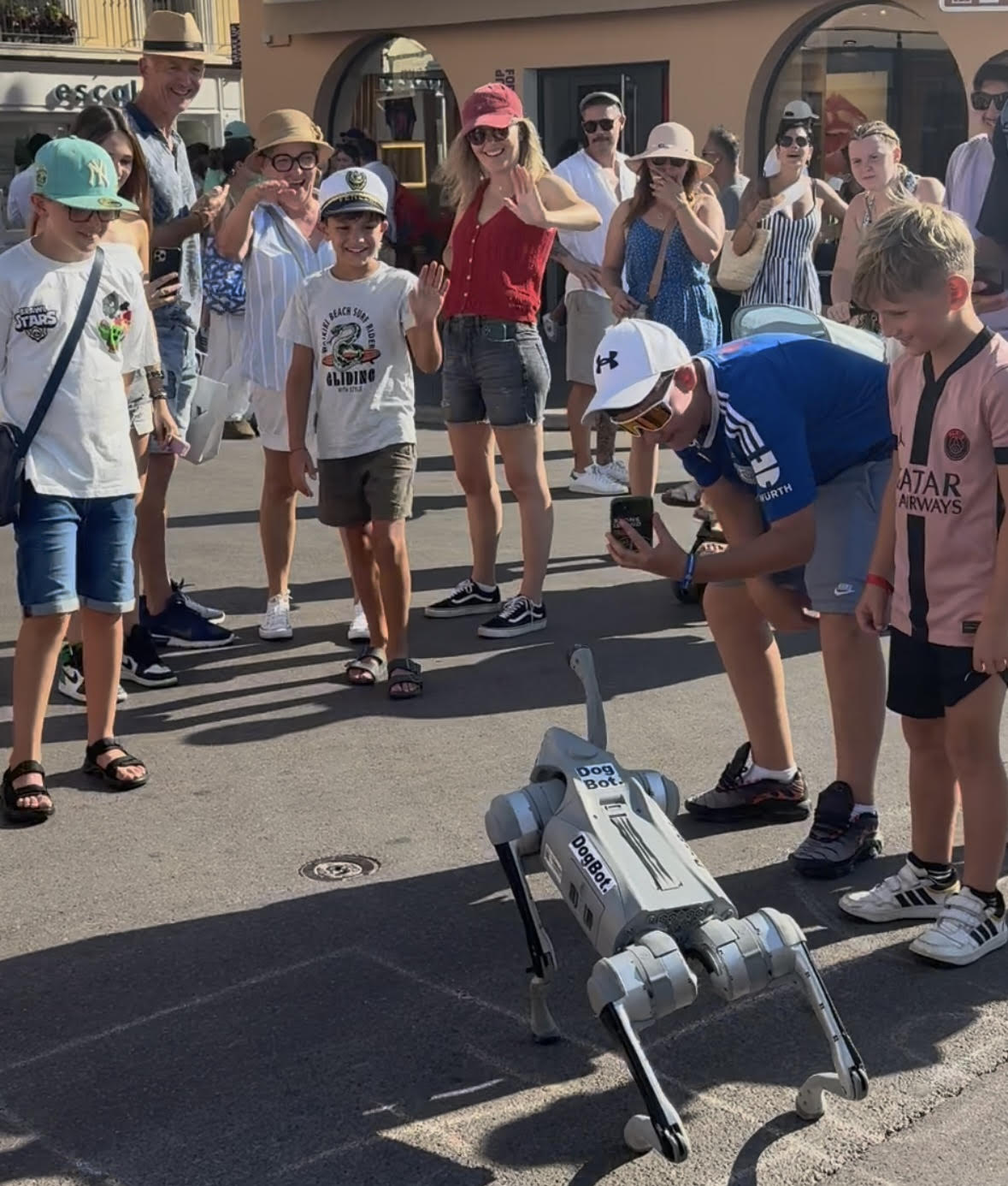 Un chien robot fait sensation sur le port de Saint-Tropez