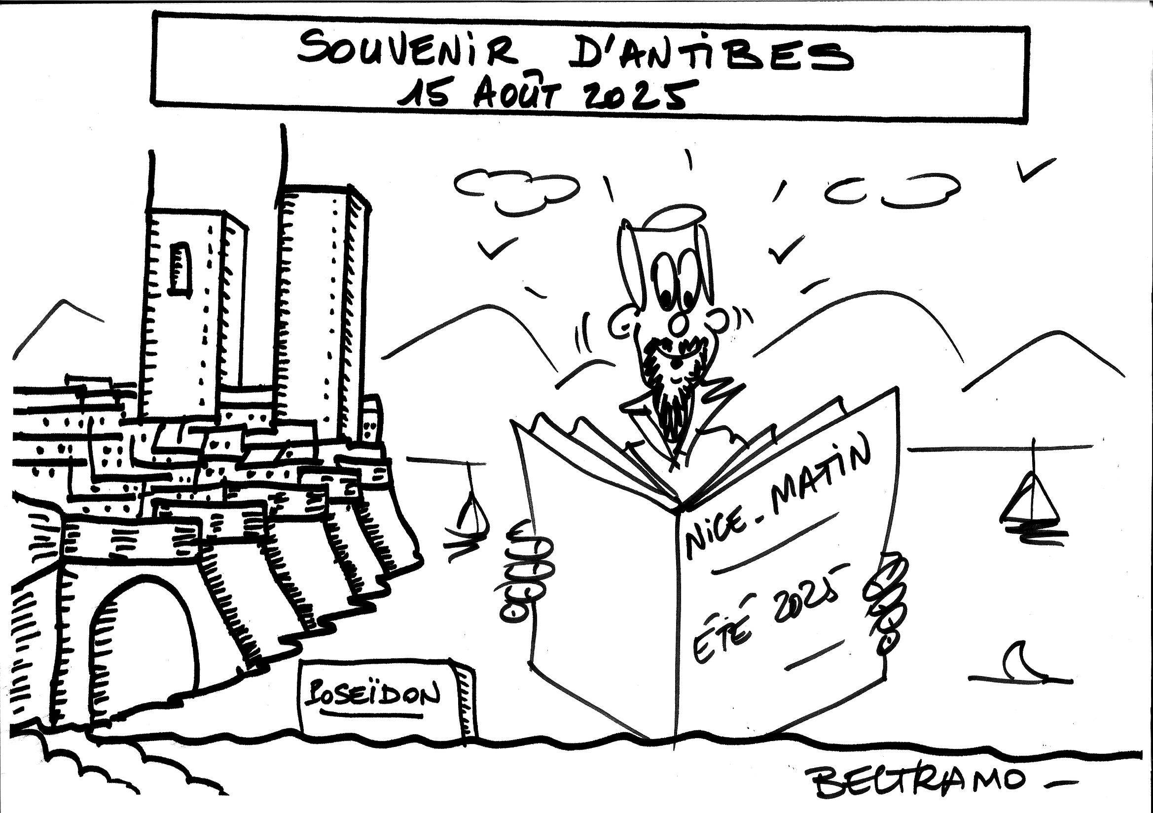 Ce dessinateur veut vous offrir un drôle de souvenir à Antibes (et c'est gratuit!)