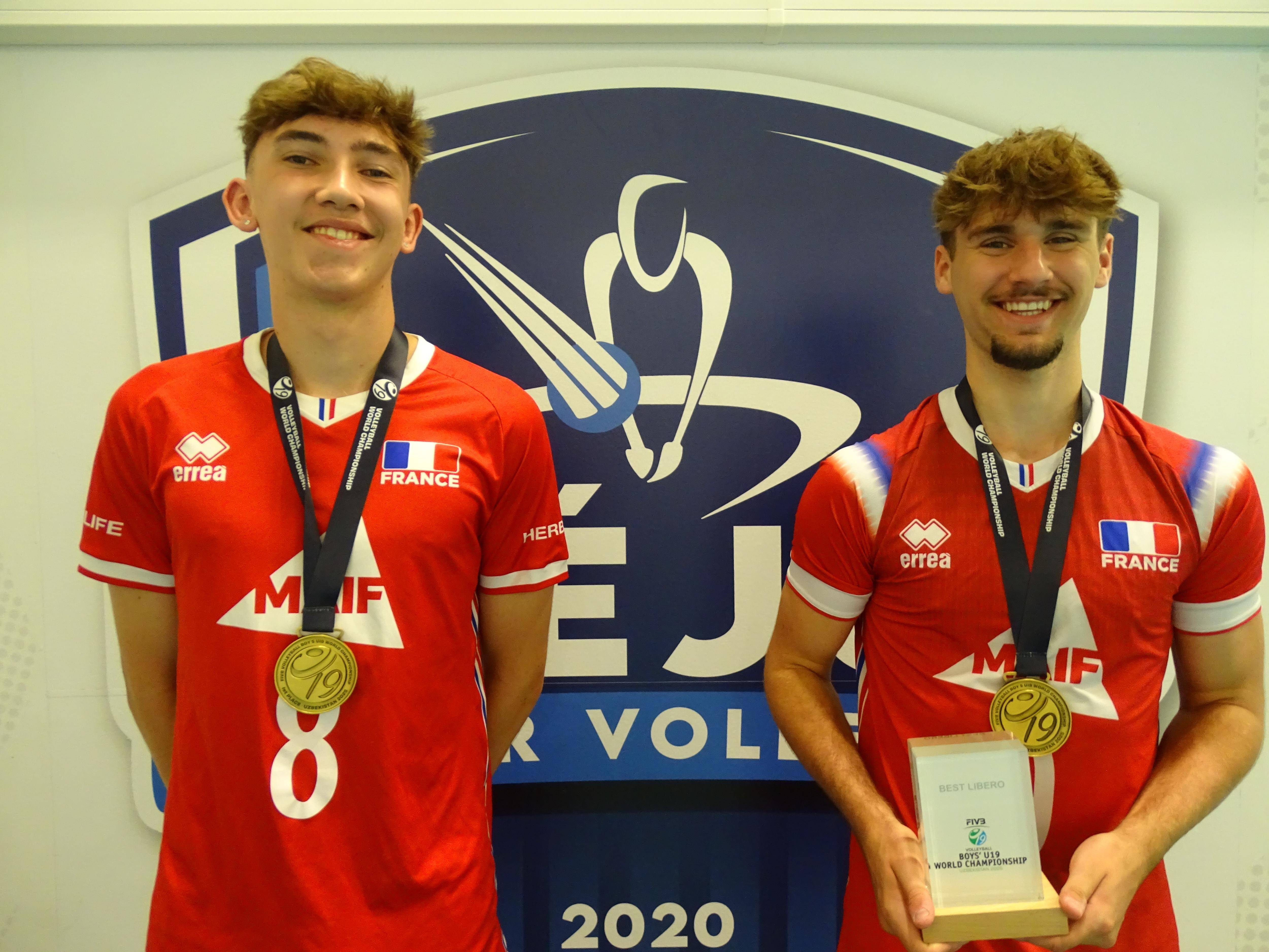 Volley: deux jeunes joueurs Fréjusiens déjà champions du monde avec l'équipe de France des -19 ans