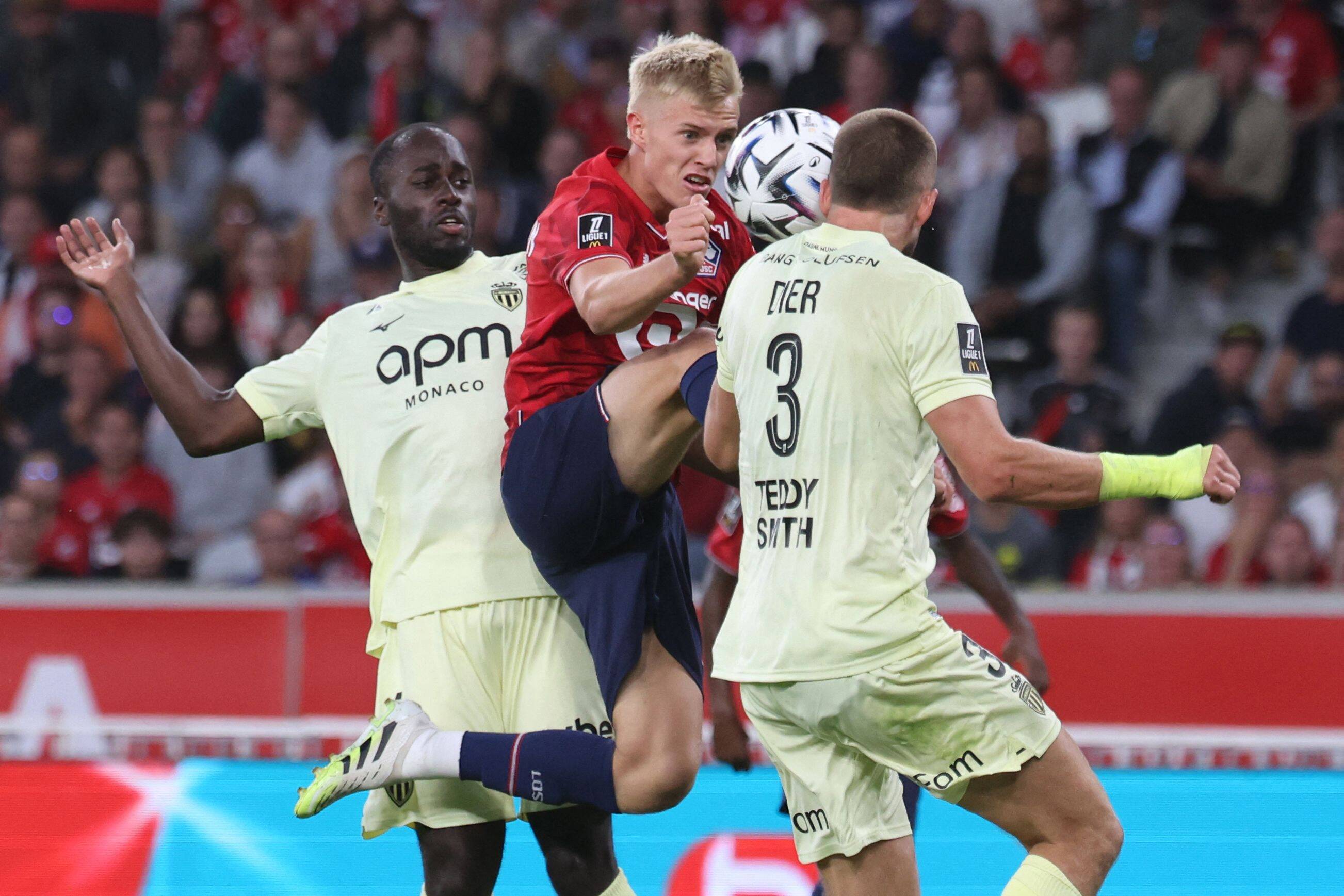 Zakaria hors du coup, Dier dans le dur en seconde période, Golovin actif: découvrez les notes des joueurs monégasques à Lille