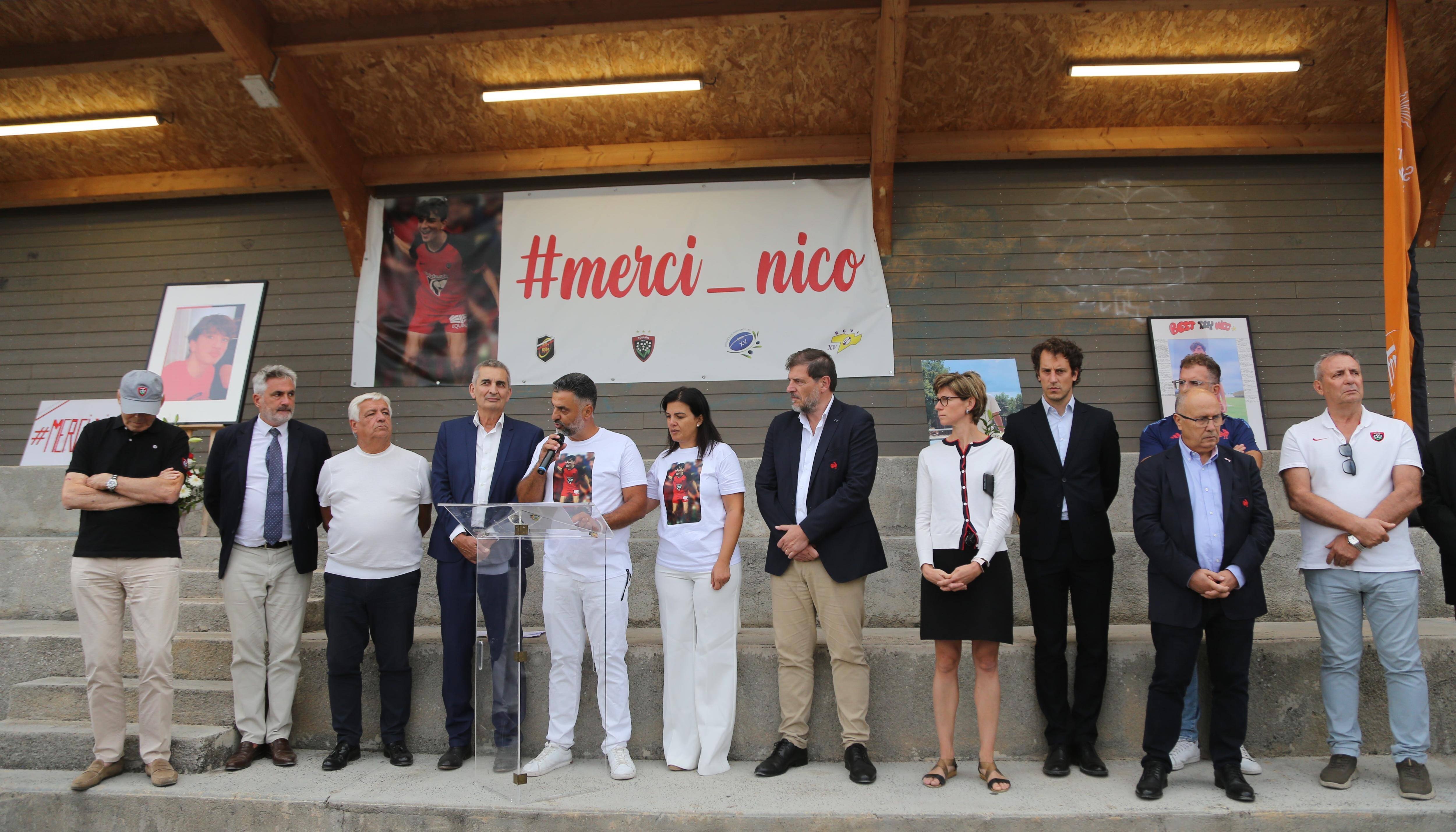 Le joueur de 15 ans est décédé lors d'un match en Corse en mars, le stade de rugby de Saint-Maximin porte désormais le nom de Nicolas-Haddad