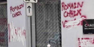La façade du magasin de Bernard Chaix taguée: le député UDR dépose plainte contre X et contre Christian Estrosi pour diffamation