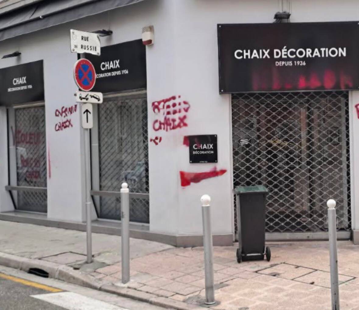 Tags calomnieux sur le magasin du député UDR Bernard Chaix à Nice: les enquêteurs sur la piste d'un couple