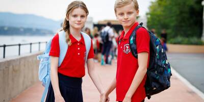 Le prince héréditaire Jacques et la princesse Gabriella ont fait leur rentrée en CM2 à Monaco