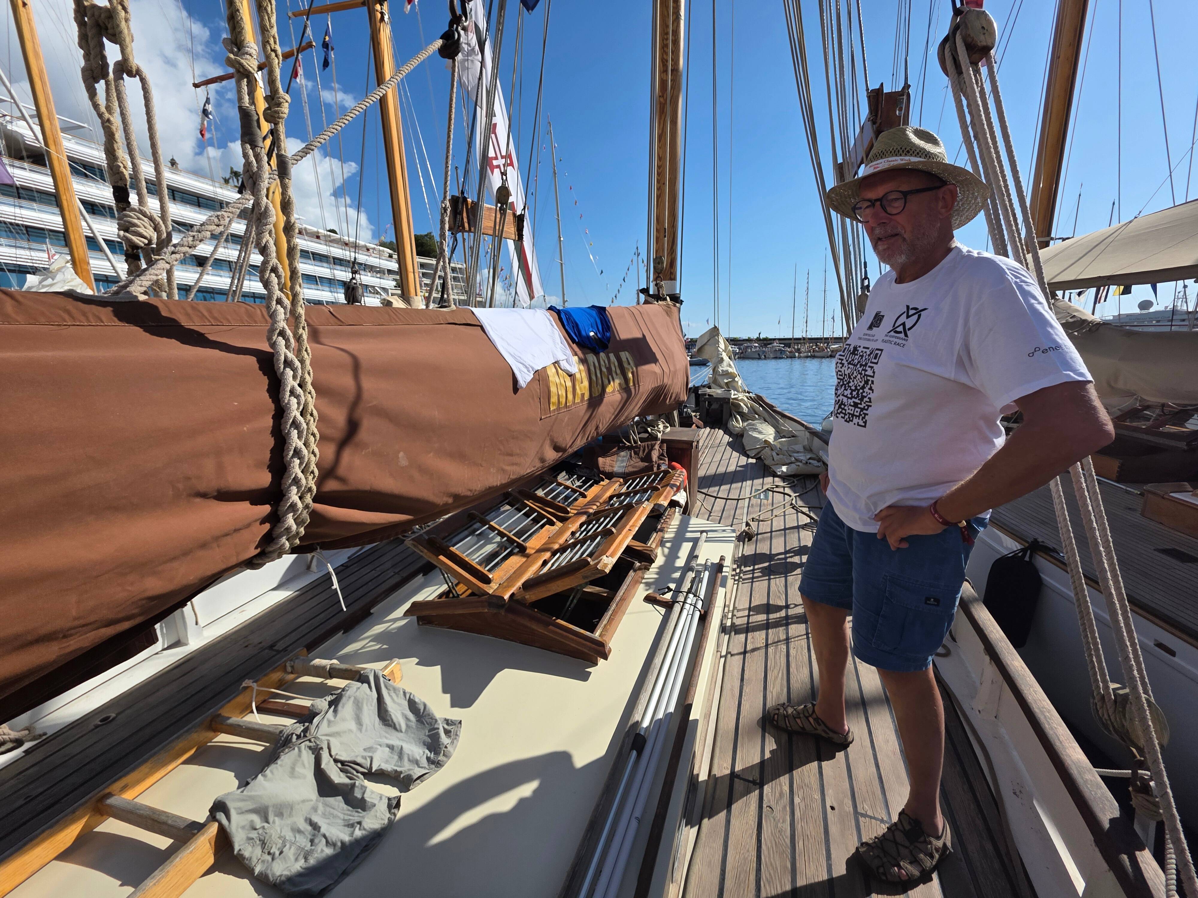"Quand on voit les gens en extase, on se rend compte qu'on est à notre place": le plus vieux côtre-pilote à découvrir ce samedi sur les eaux de Monaco