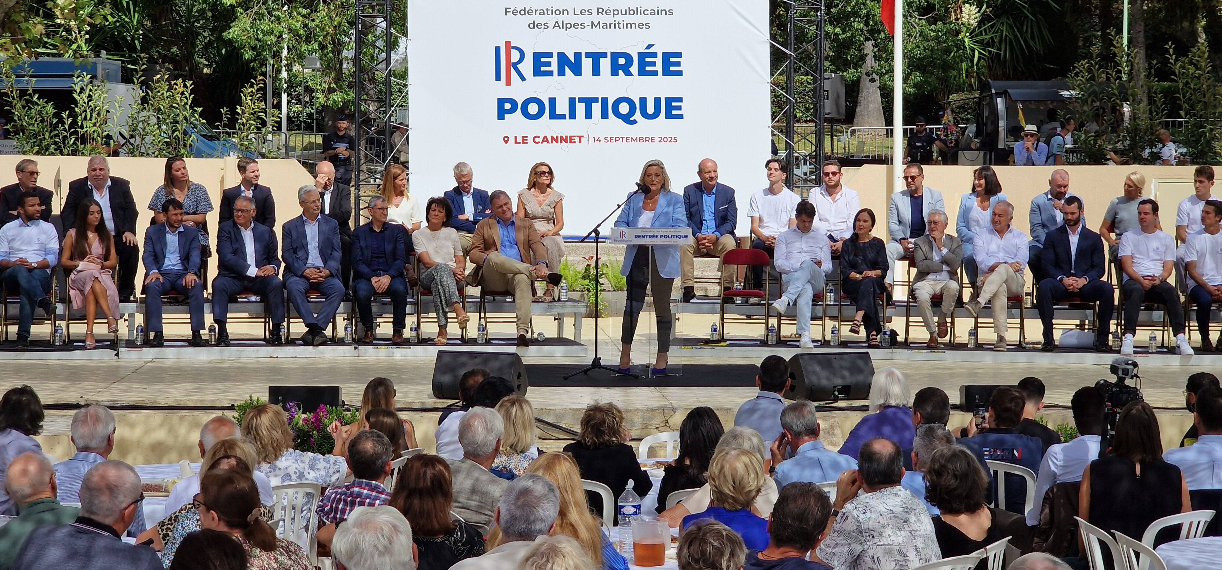 "A la différence de ceux qui ne pensent peut-être qu'à un agenda personnel, moi j'ai souhaité voter la confiance": la rentrée de LR 06, autour de Michèle Tabarot, entre cohésion et divergences