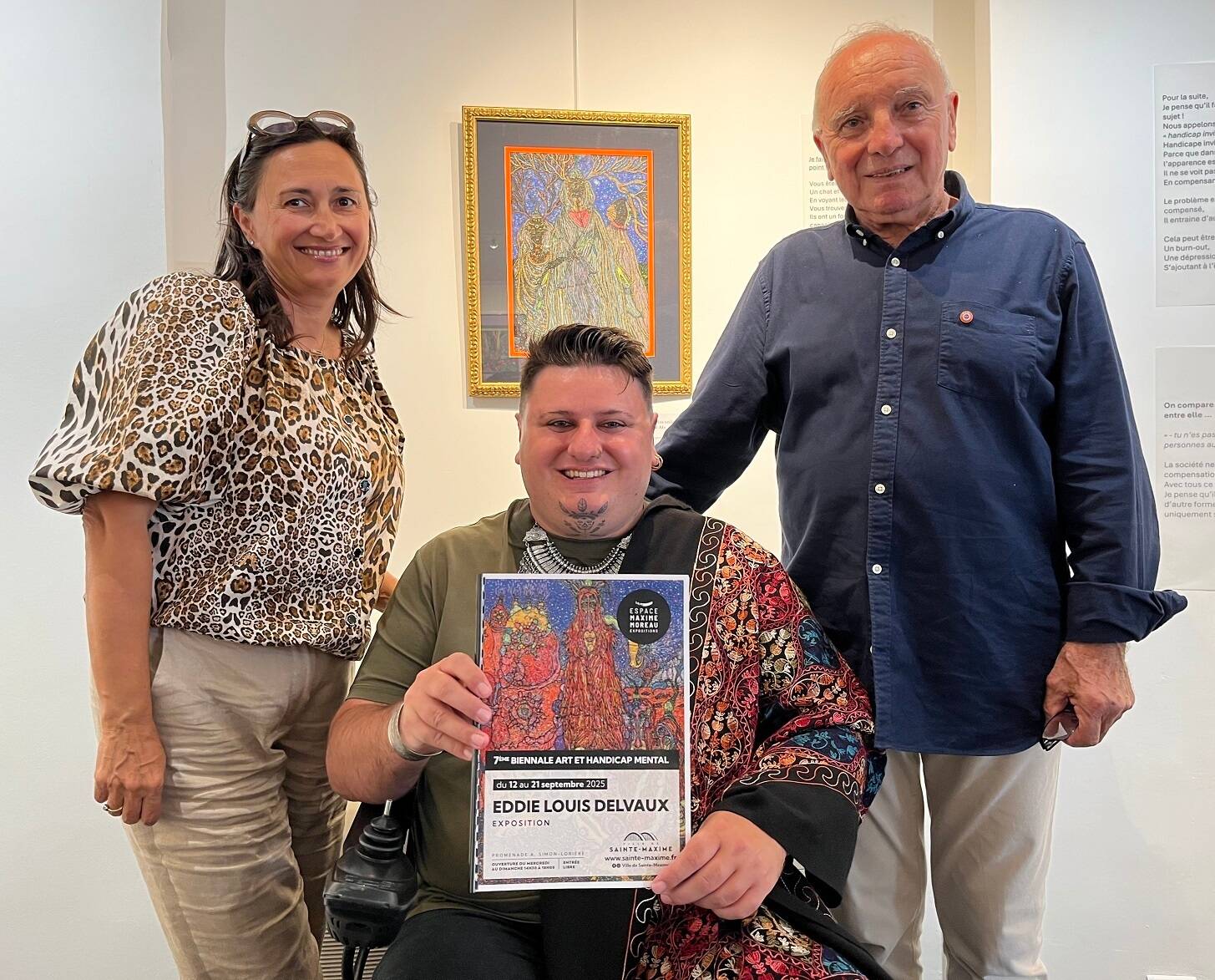 "Les visiteurs entrent dans ma galaxie": autiste Asperger et autodidacte, Eddy Louis Delvaux dévoile ses toiles à Sainte-Maxime