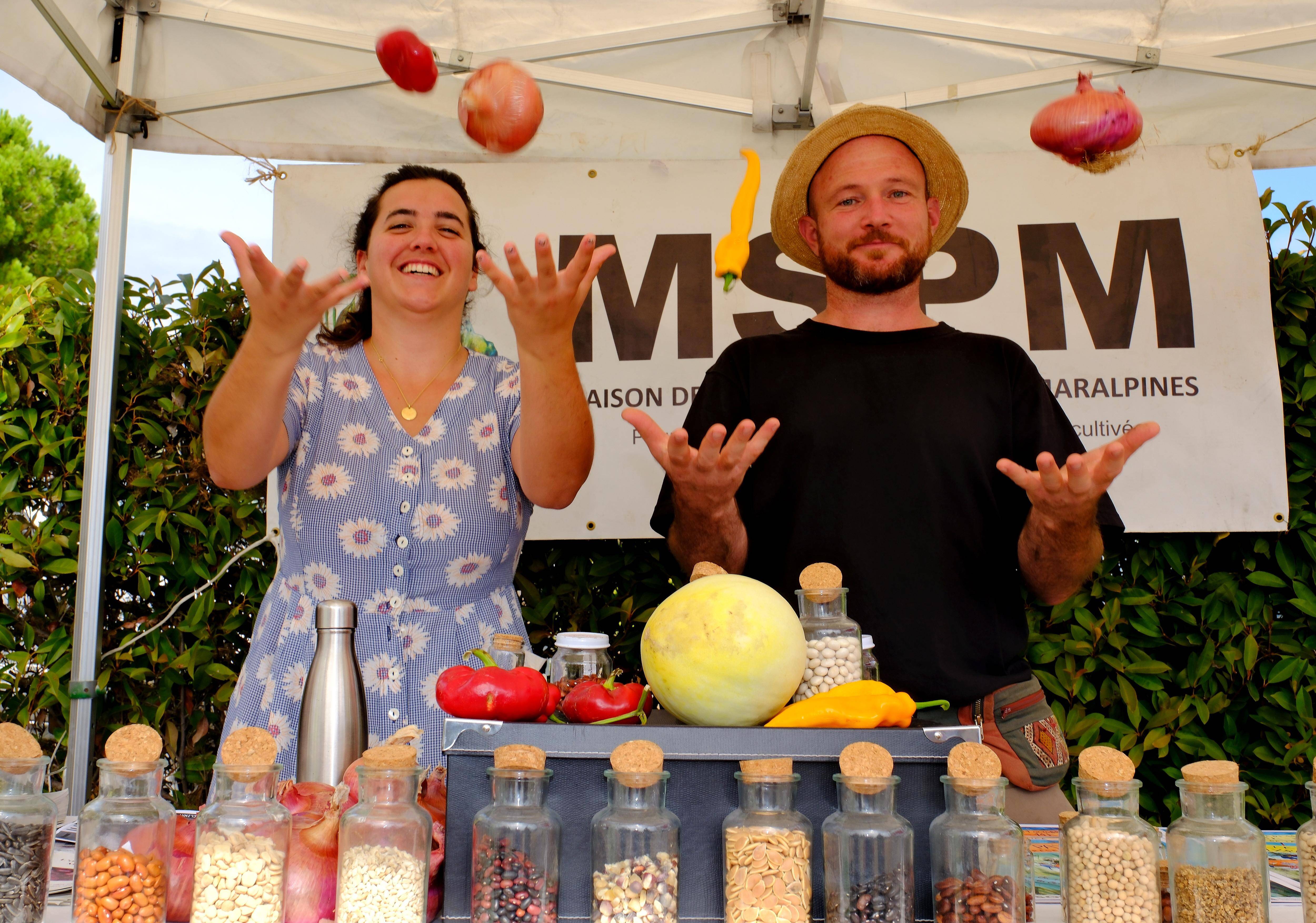Deux semaines après l'attaque au couteau, la "vie continue", ce dimanche à la Foire bio et locale au Campus Vert d'Azur à Antibes