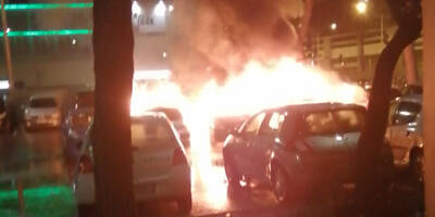 VIDEO. Des voitures incendiées dans le quartier Bon Voyage à Nice