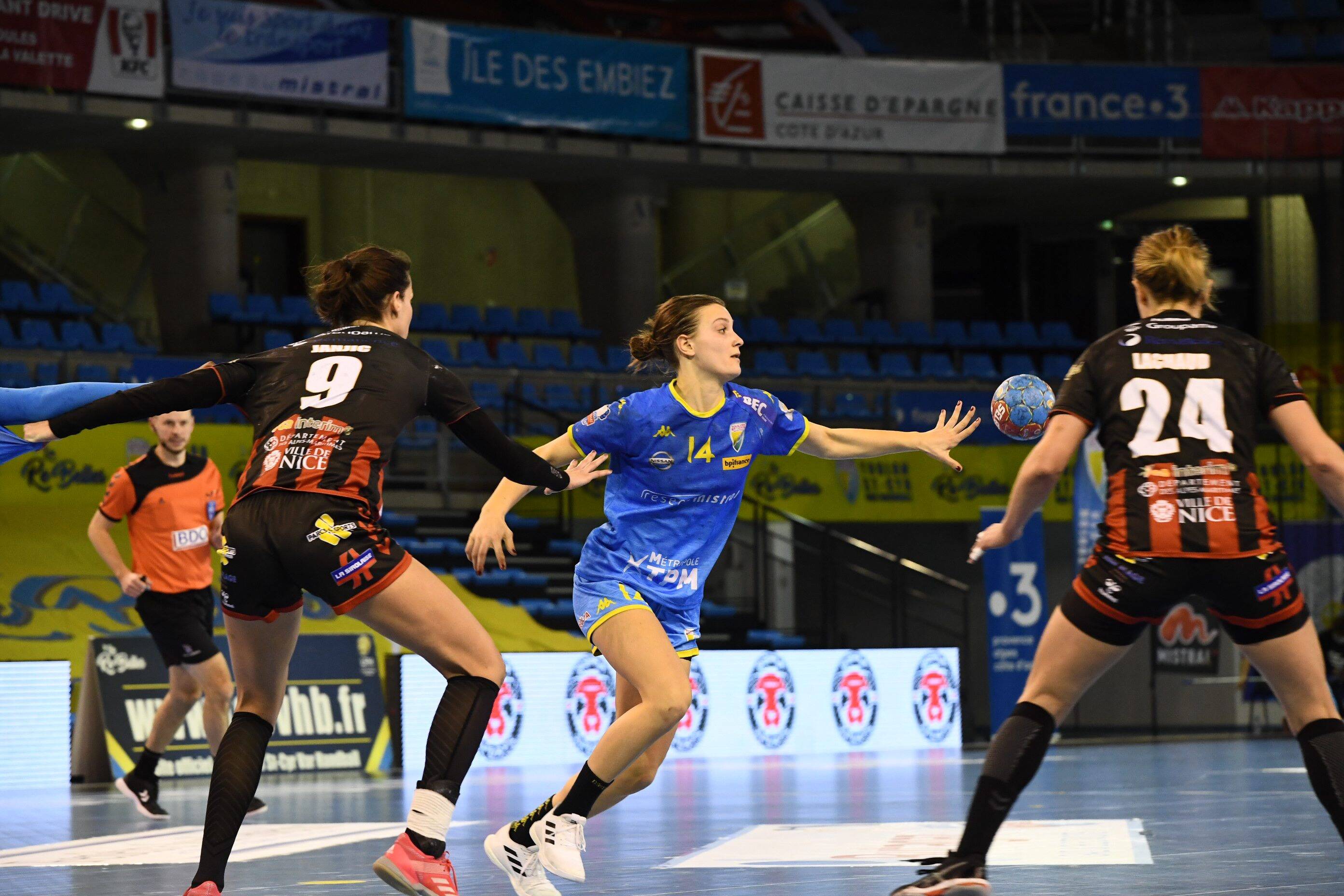 Handball féminin: Toulon/Saint-Cyr s'incline face à Nice dans le derby de la Méditerranée