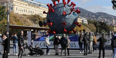 Il trône place Masséna, le coronavirus fait son carnaval à Nice