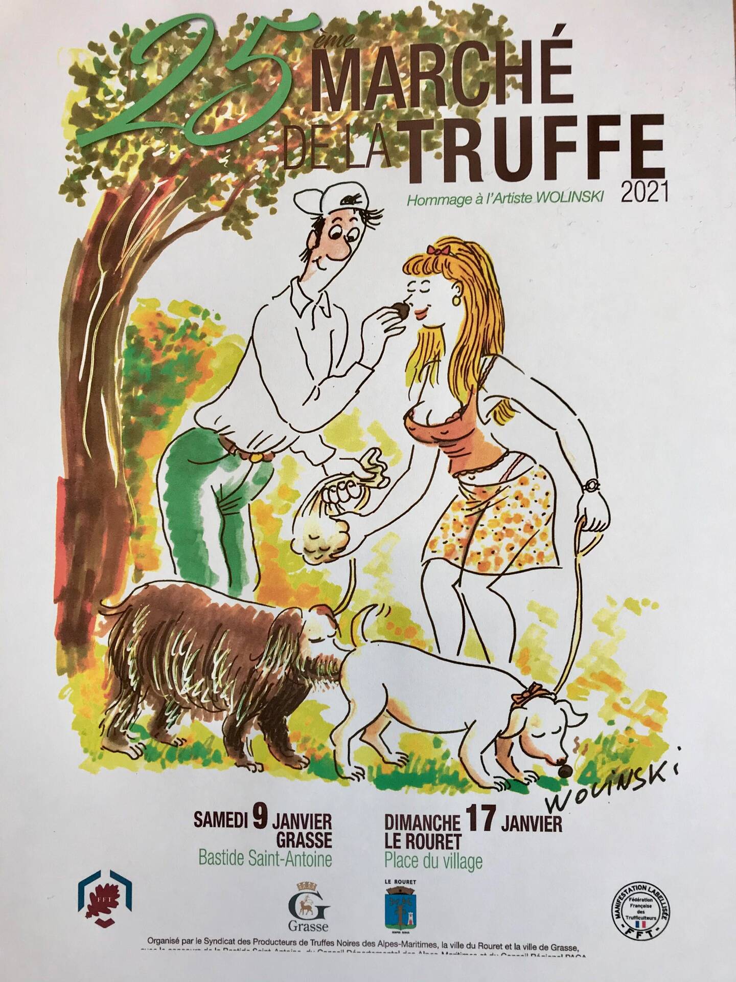 Cette affiche coquine qui fait jaser sur le marché de la truffe à Grasse - Nice-Matin