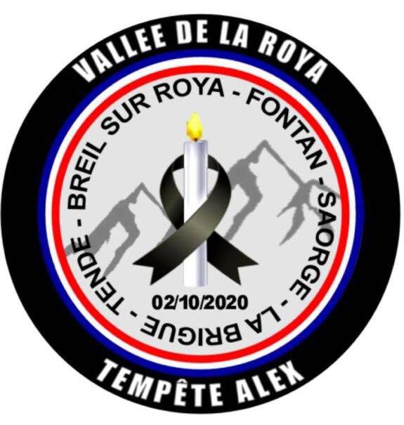 Un écusson créé pour se rappeler le passage de la tempête Alex dans la vallée de la Roya