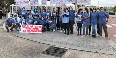 Les soignants de réa en grève à l'hôpital Sainte-Musse de Toulon
