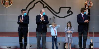 PHOTOS. Jacques et Gabriella facétieux sur le podium du E-Prix de Monaco