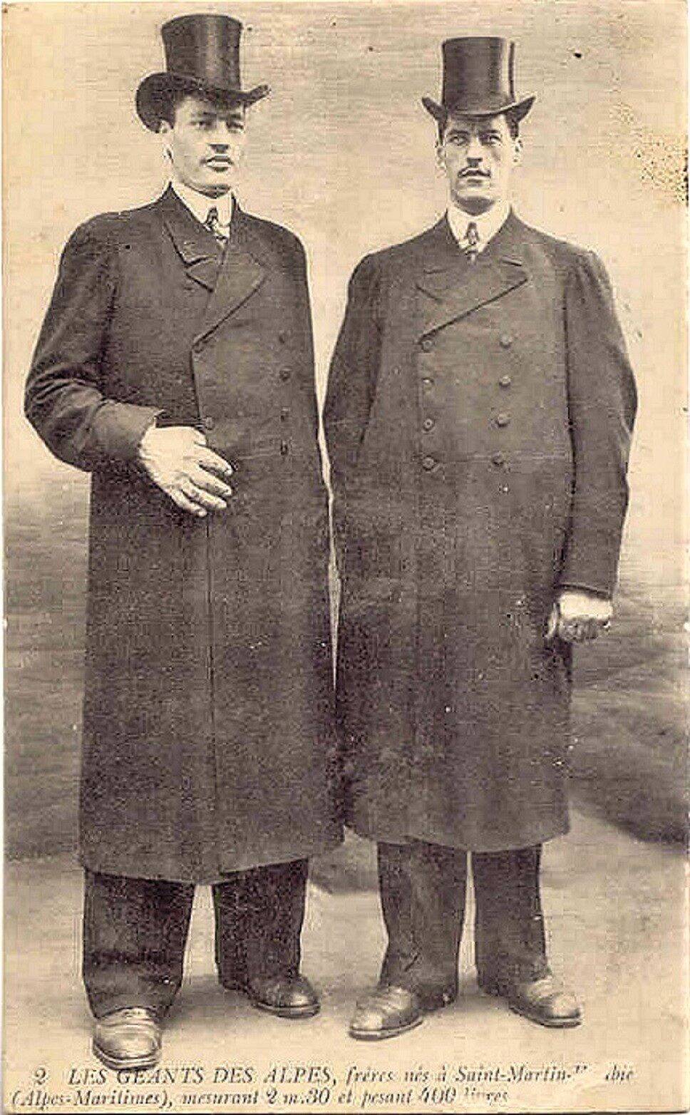 Le destin exceptionnel des géants ugo, deux frères uniques originaires de saint-martin-vésubie