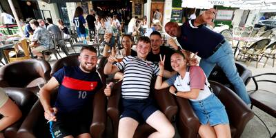 Soupe à la grimace à Antibes et Cannes pendant le match des Bleus en Hongrie
