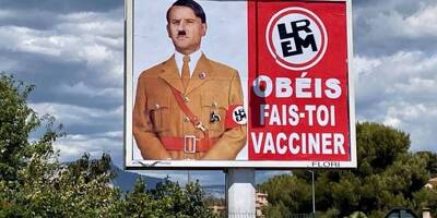 Macron comparé à Hitler sur des panneaux publicitaires à Toulon: une enquête ouverte pour 