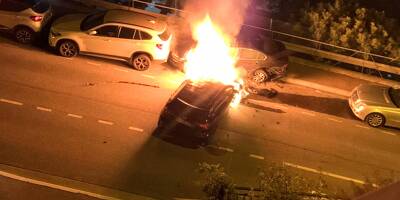 Trois voitures prennent feu suite à carambolage à Nice, un témoin de la scène raconte le choc