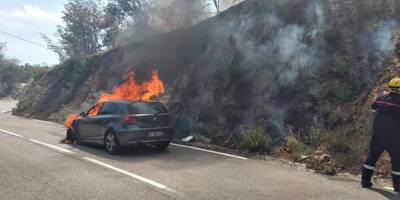 Une voiture s'enflamme et provoque un début d'incendie à Pégomas