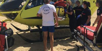 Une personne âgée sauvée de la noyade plage de l'Argentière à La Londe
