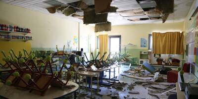 Les images impressionnantes des dégâts causés par l'orage à l'école maternelle de Pignans