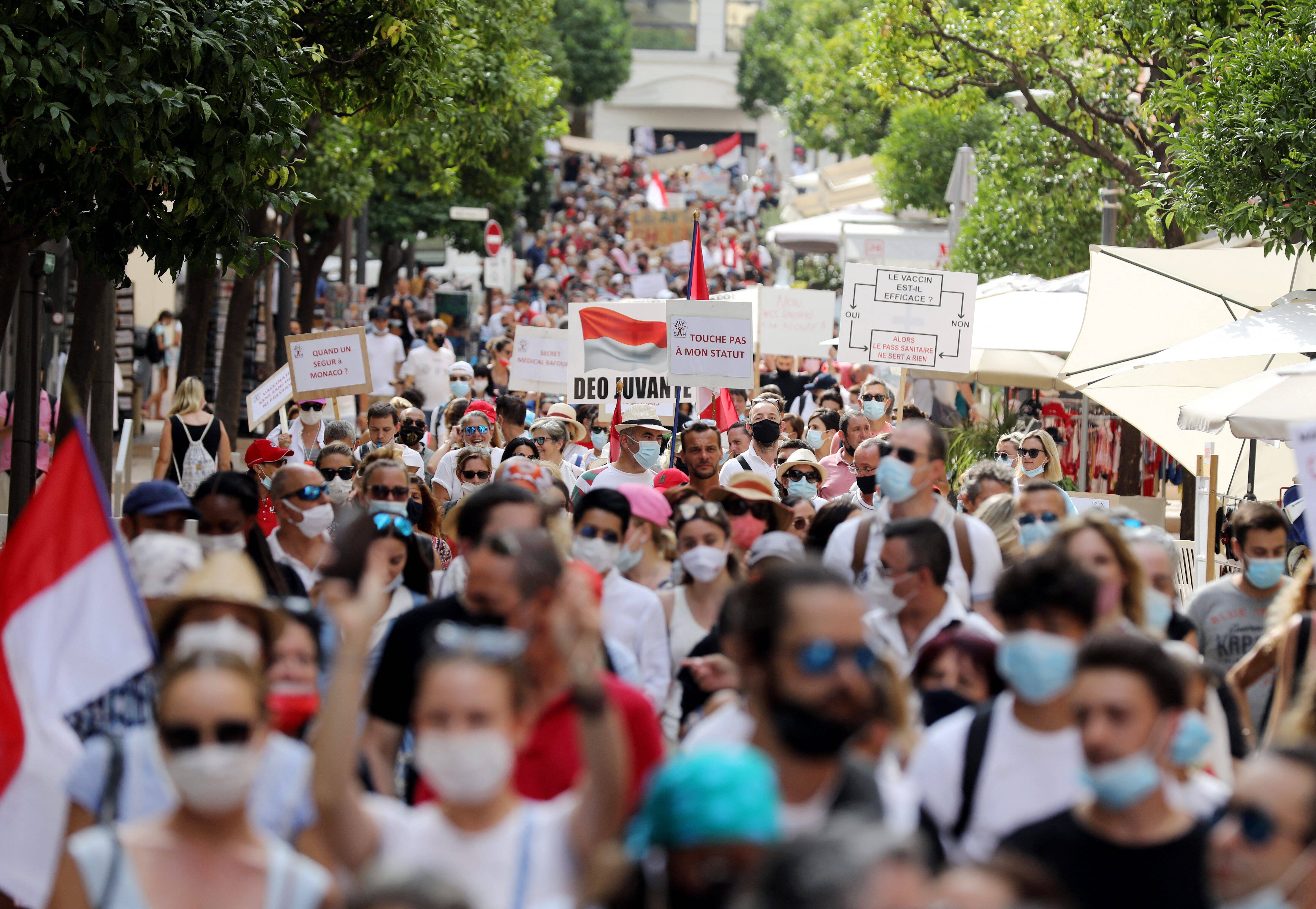 Un sit-in organisé jeudi à Monaco par les anti-pass sanitaire