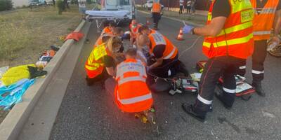 Un motard de 23 ans grièvement blessé après un accident à Antibes