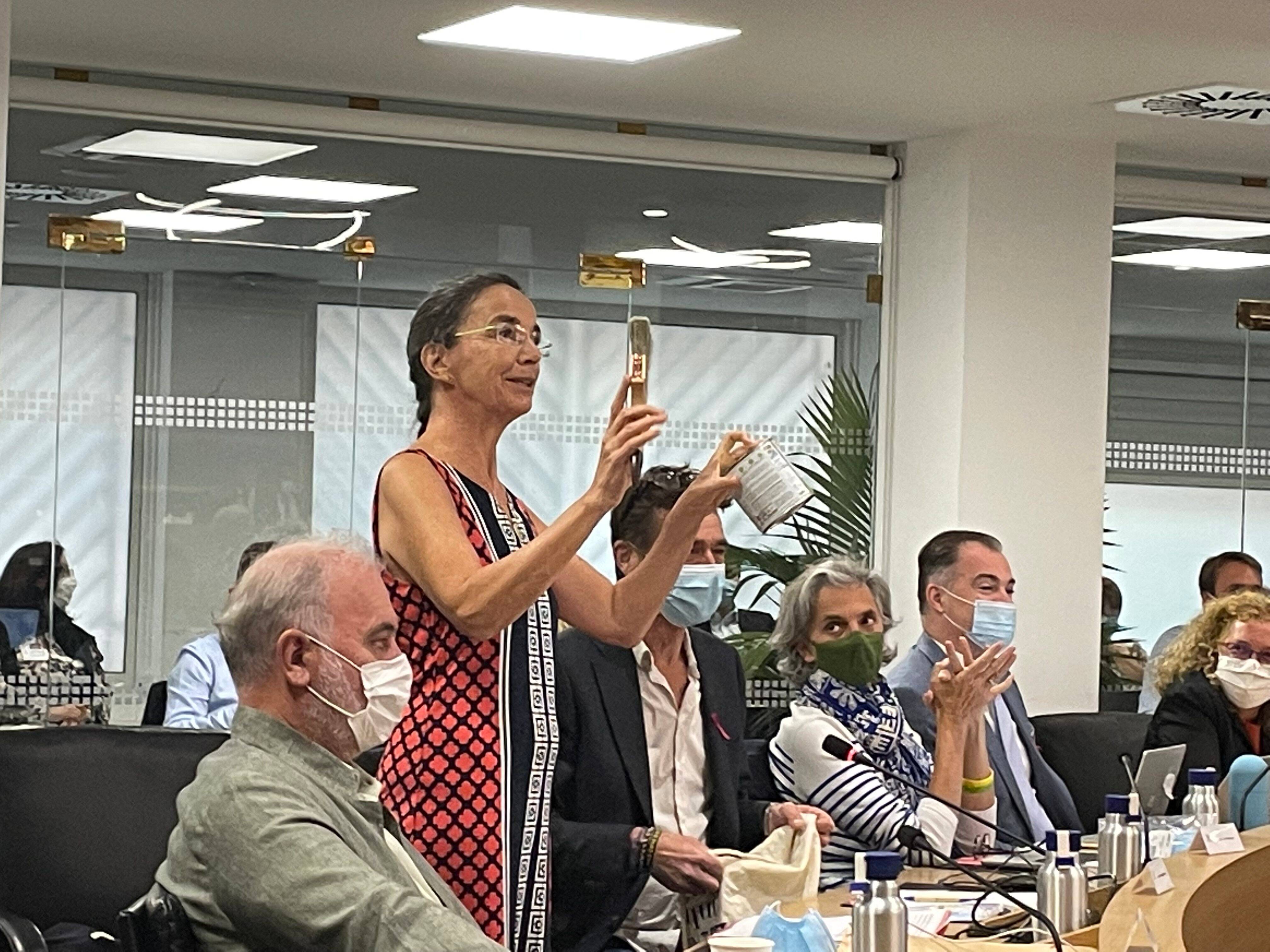 En conseil municipal, les écolos critiquent la politique du maire de Nice et lui offrent un pot de peinture verte