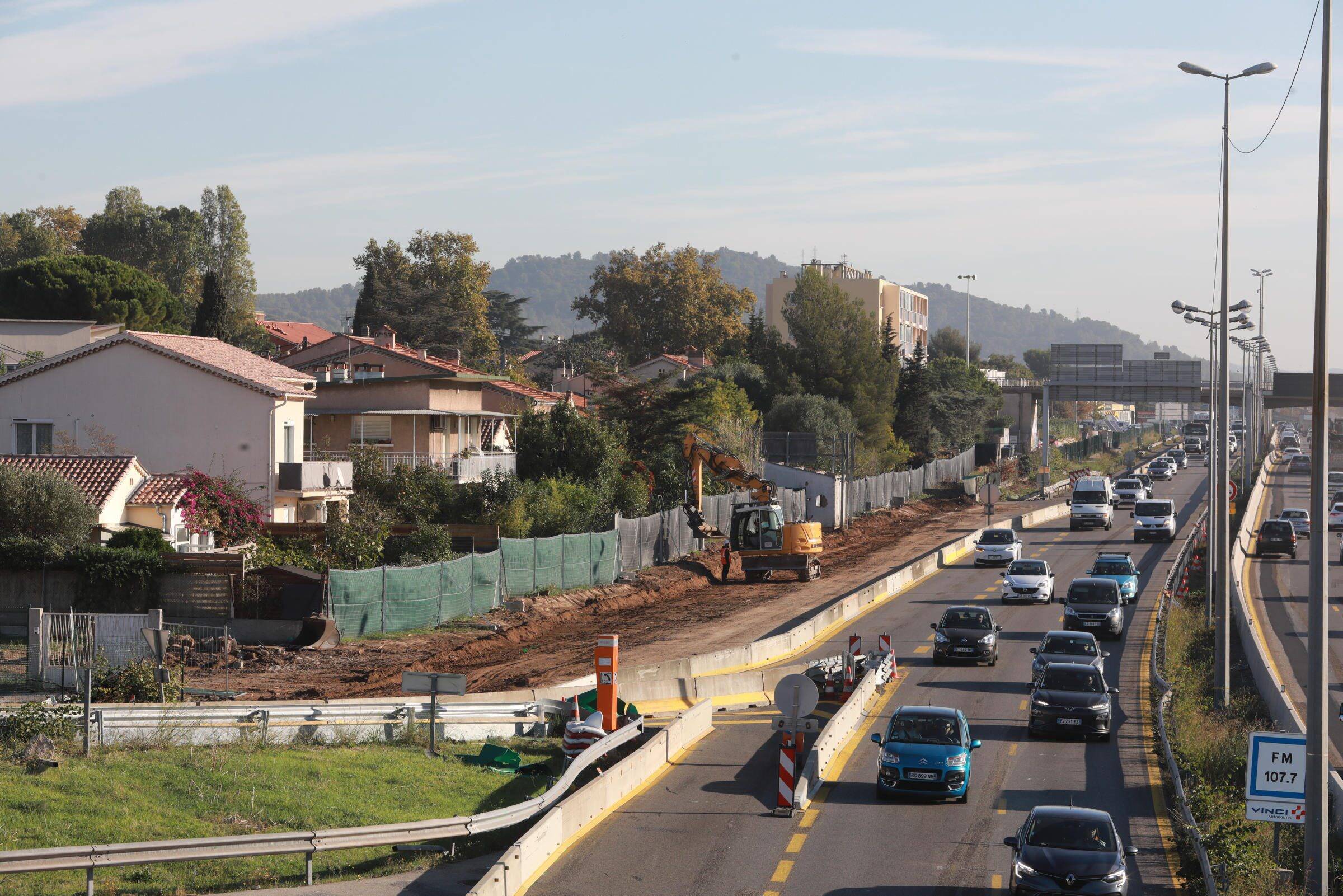 "On ne vit plus"... Aux premières loges du chantier de l'A57 à La Valette, les résidents voisins n'en peuvent plus