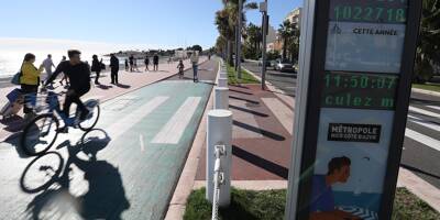 Plus d'un million de passages de vélos sur la promenade des Anglais en à peine plus d'un an à Nice