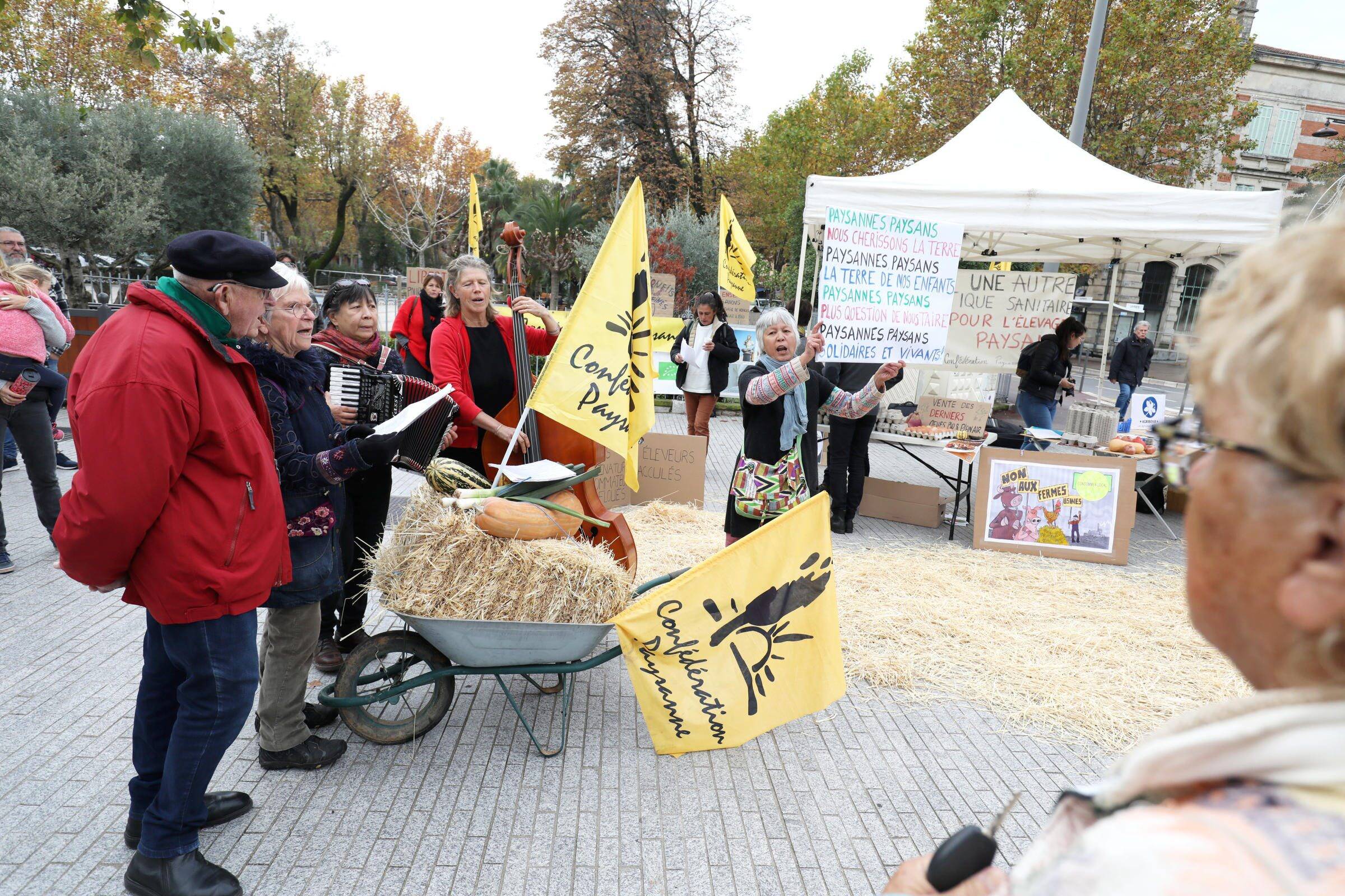 "Pas de poules en prison": à Draguignan, ils ont manifesté pour sauver l'élevage de volailles en plein air