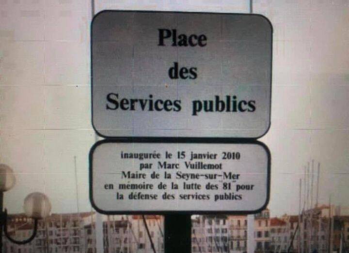 A La Seyne, une plaque hommage à la "lutte des 81 pour la défense des services publics" au centre d'une discorde