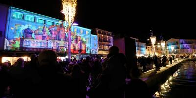 A Saint-Tropez, Noël fait son cinéma sur les façades du village
