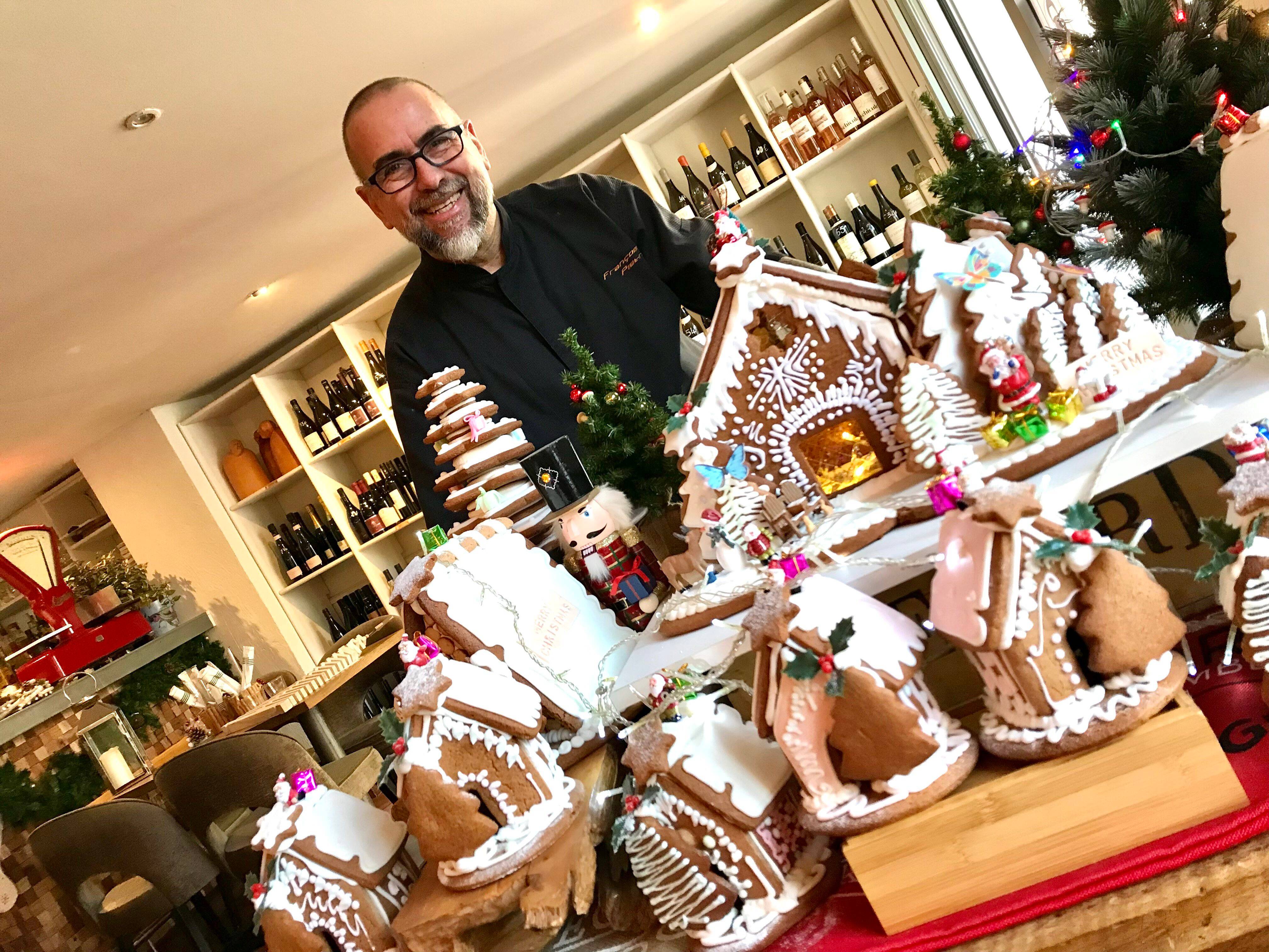 Maison en pain d'épices comestible pour les fêtes