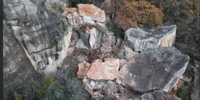 Un rocher de plusieurs centaines de tonnes s'effondre dans un secteur prisé par les grimpeurs à Saint-Jeannet