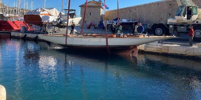 Un bateau vieux de plus de 100 ans restauré et remis à l'eau à Villefranche