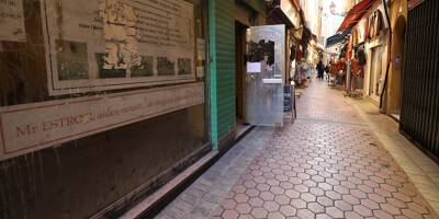 Pourquoi cette boutique du Vieux-Nice, rue de la Boucherie, est fermée depuis 16 ans et les travaux de la ligne 1 du tramway?