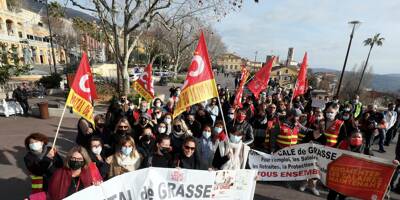 Pouvoir d'achat, salaires et conditions de travail: une centaine de manifestants à Grasse