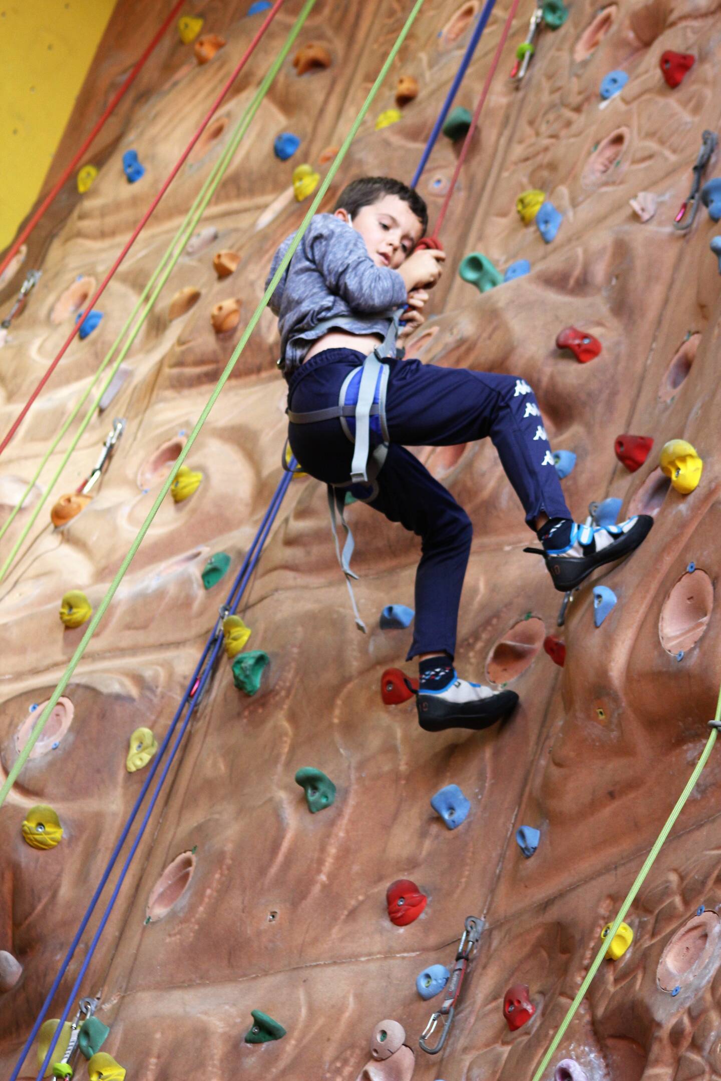 Séance d’escalade.