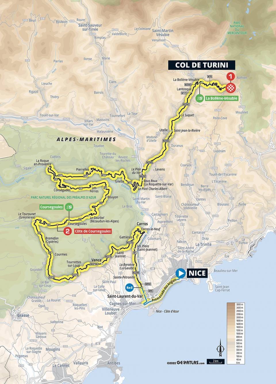 Voici les routes fermées à cause du passage du Paris-Nice dans Nice et l'arrière-pays ce samedi