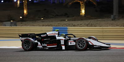 Le jeune pilote grassois de Formule 2 Théo Pourchaire triomphe sur la piste du Grand Prix de Bahreïn