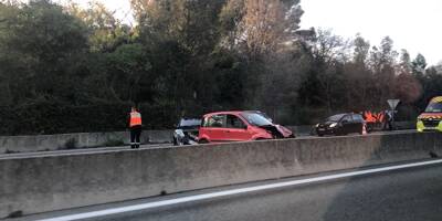Un accident génère un important bouchon sur la pénétrante Grasse-Cannes