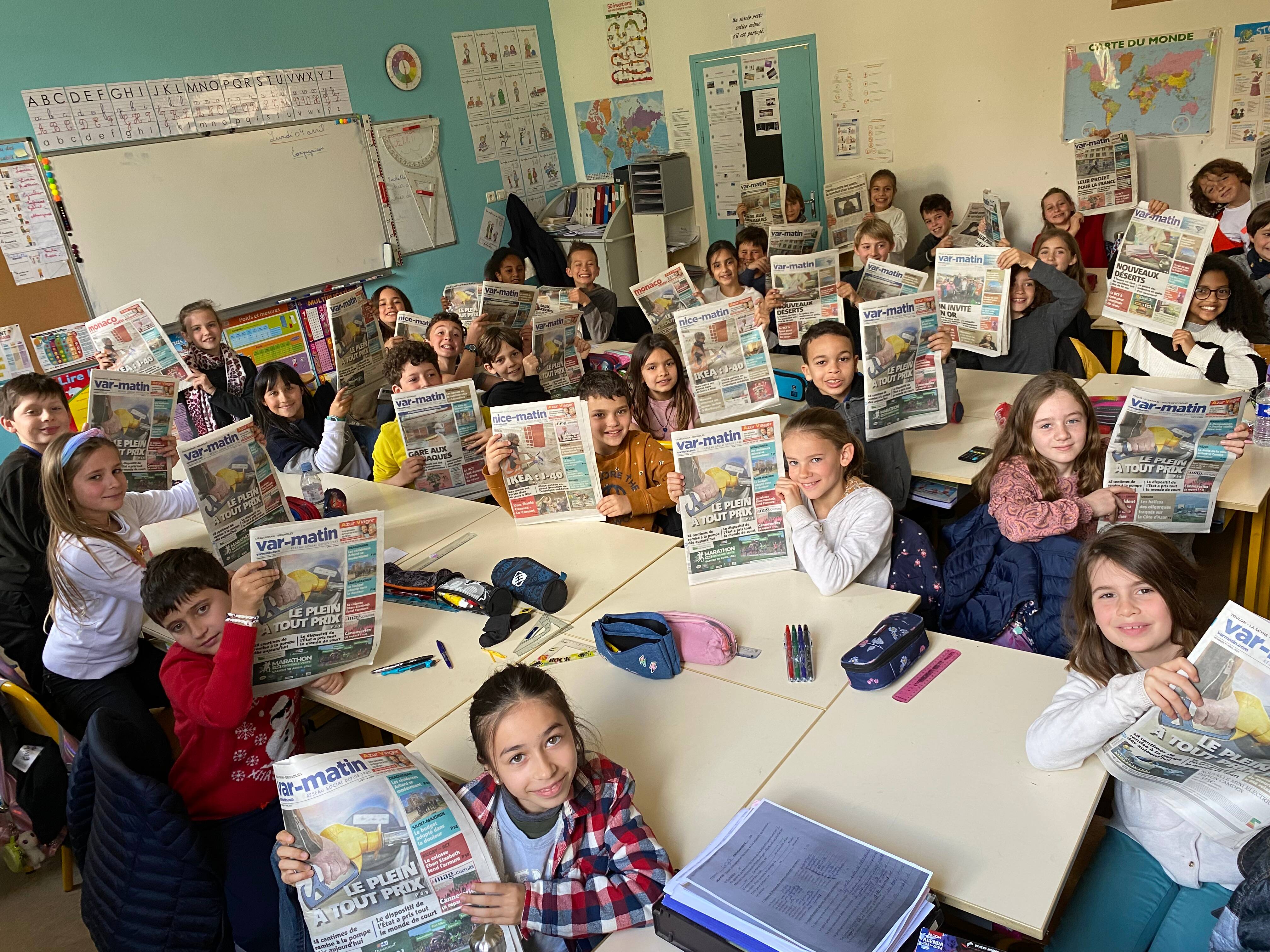 The press invites itself to the Sainte-Marthe school in Draguignan